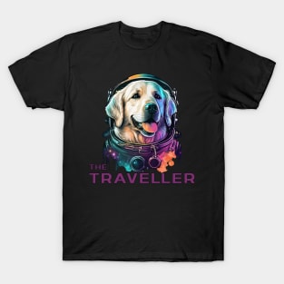 Golden retriever space traveller T-Shirt